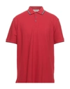 Z-zegna Polo Shirts In Red
