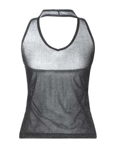 Shop ★ Art Shopart Woman Top Black Size M Polyamide, Metallic Fiber