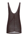 Rick Owens Tank Tops In Cocoa