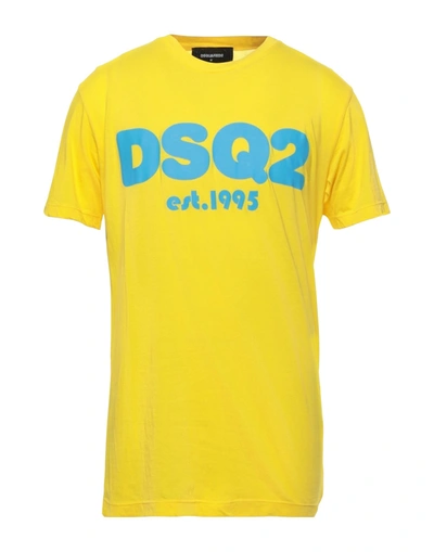 Dsquared2 T-shirts In Yellow