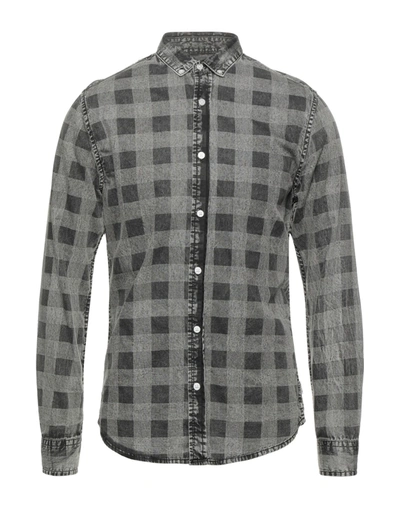 Only & Sons Denim Shirts In Grey