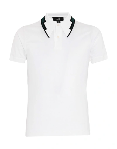 Dunhill Polo Shirts In White
