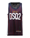 Dsquared2 Tank Tops In Maroon