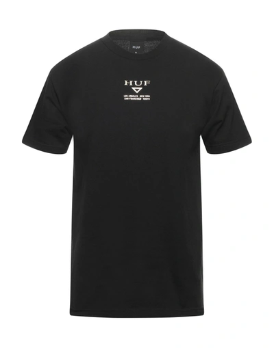 Huf T-shirts In Black