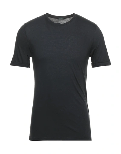 Zanone T-shirts In Black