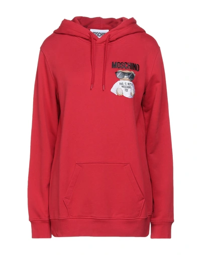 Moschino Sweatshirts In Red