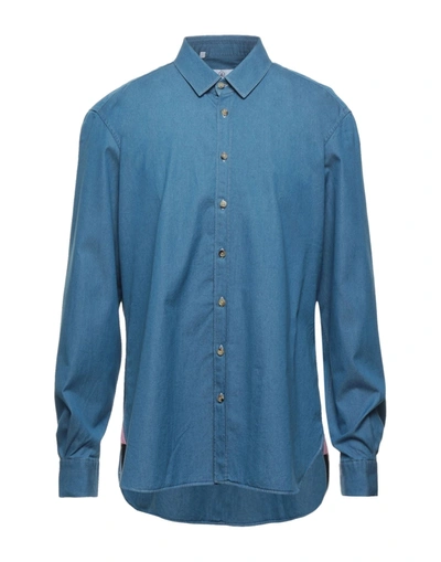 Emanuele Maffeis Shirts In Slate Blue