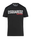 Dsquared2 T-shirts In Black