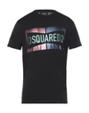 Dsquared2 T-shirts In Black