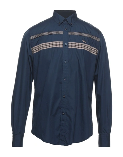 Harmont & Blaine Shirts In Dark Blue
