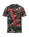 Valentino T-shirts In Green