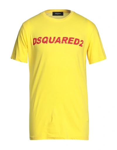 Dsquared2 T-shirts In Yellow