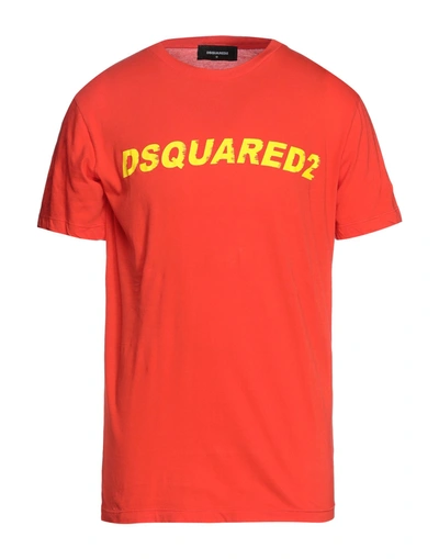 Dsquared2 T-shirts In Orange