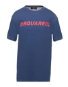 Dsquared2 T-shirts In Dark Blue