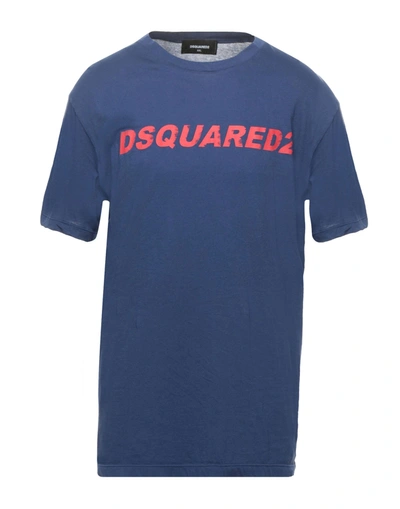 Dsquared2 T-shirts In Dark Blue