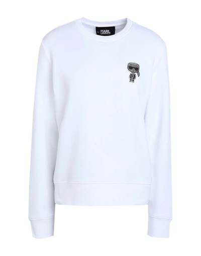 Karl Lagerfeld Sweatshirts In White