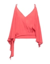 Space Simona Corsellini Blouses In Red