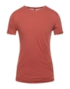 Rick Owens T-shirts In Rust
