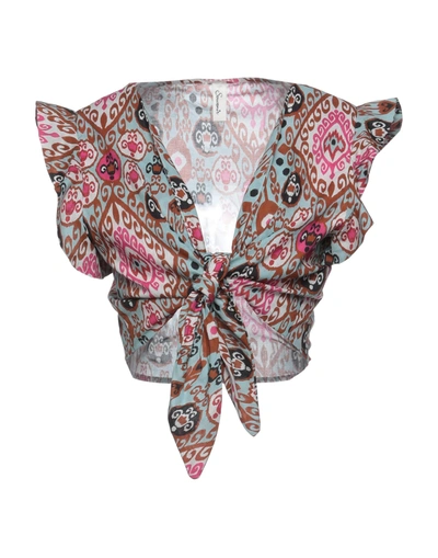 Shop Souvenir Tops In Sky Blue