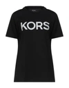 Michael Michael Kors T-shirt With Studded Logo In Black