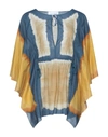 Alberta Ferretti Caftano Tie Dye I Love Summer In Yellow