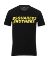 Dsquared2 T-shirts In Black