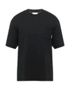 Acne Studios Eagan High-neck Cotton T-shirt In Black
