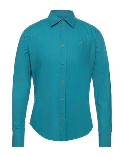 Vivienne Westwood Shirts In Turquoise