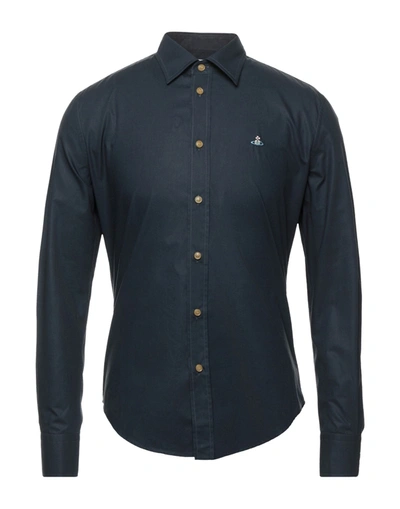 Vivienne Westwood Shirts In Dark Blue