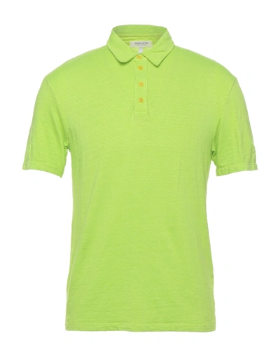 Wool & Co Polo Shirts In Acid Green