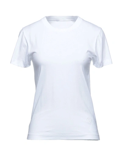 Mm6 Maison Margiela T-shirts In White