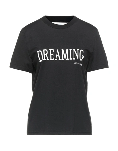 Alberta Ferretti T-shirts In Black