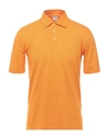 Fedeli Polo Shirts In Apricot