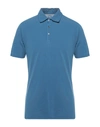 Fedeli Polo Shirts In Pastel Blue