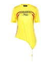 Dsquared2 T-shirts In Yellow