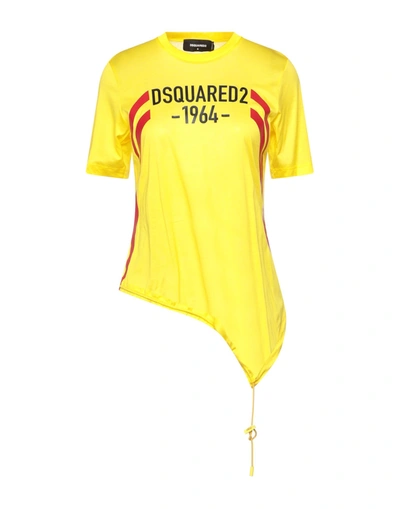 Dsquared2 T-shirts In Yellow