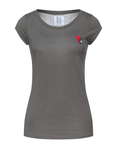Zoe Karssen T-shirts In Grey