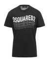 Dsquared2 T-shirts In Black