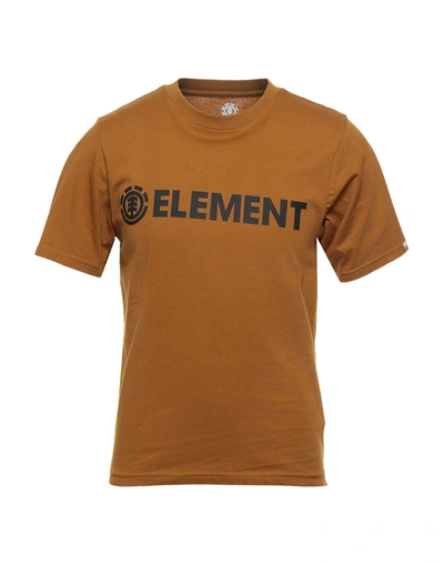 Element T-shirts In Camel
