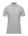 Zanone Polo Shirts In Grey