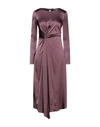 Patrizia Pepe Midi Dresses In Deep Purple