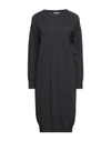 Peserico Midi Dresses In Grey