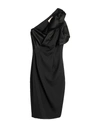 ALEXANDRE VAUTHIER ALEXANDRE VAUTHIER WOMAN MIDI DRESS BLACK SIZE 10 WOOL, VISCOSE, SILK,15128968DT 3