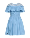 Philipp Plein Short Dresses In Azure