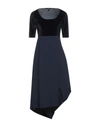 High Midi Dresses In Dark Blue