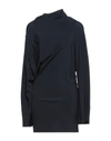 Rick Owens Short Dresses In Dark Blue