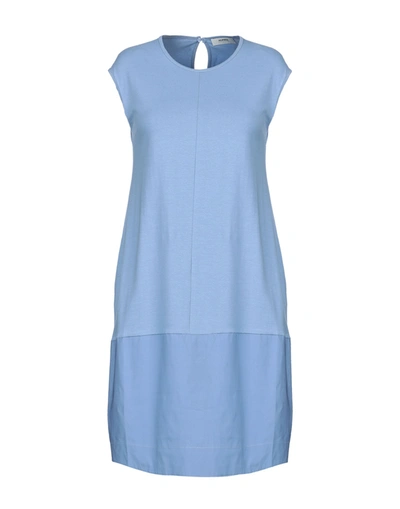 Alpha Studio Midi Dresses In Blue