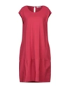 Alpha Studio Midi Dresses In Brick Red