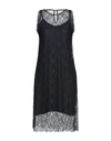 Alpha Studio Midi Dresses In Dark Blue