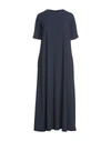 Alpha Studio Midi Dresses In Dark Blue